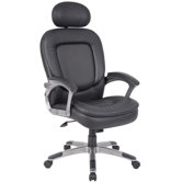 High-Back Executive Chair with Padded Headrest