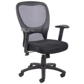 High-Back Mesh Task Chair with Adjustable Arms