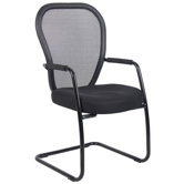 Mesh Guest Chair with Cantilever Sled Base