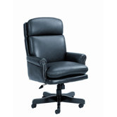 Traditional High-Back Leather Executive Chair