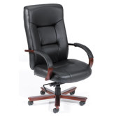 High-Back Italian Leather Executive Chair