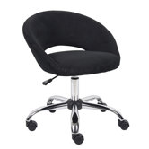 Low-Back Microfiber Chair