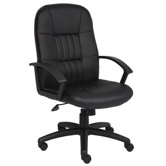 High-Back Leather Office Chair