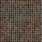 Elida Glass 13" x 13" Mosaic in Expresso