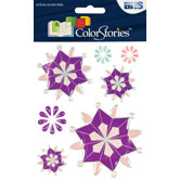 Colorstories Epoxy Snowflower Stickers (Set of 33)