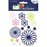 Colorstories Embossed Daisy Stickers (Set of 15)