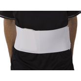 9" Extra Long Rib Belt in White