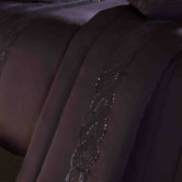 Sequins Wave Plum Bed Throw