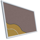 Vinyl-Covered Cork Plate Tackboard Series 713 - Aluminum Trim