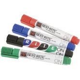 Rite-On Whiteboard Markers with Pocket Clip, 4-Pack