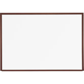4' x 5' Porcelain Steel Markerboard with Solid Wood Trim