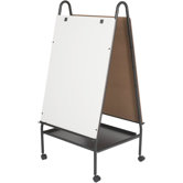 Double Sided Adjustable Mobile Easel, 'Wheasel'
