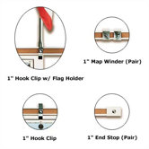 1" Accessories for Map Rail