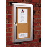 Standard Bulletin Board Cabinets - 4 Hinged Doors