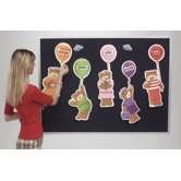 Fabric Covered Add-Cork Tackboard (Unframed)