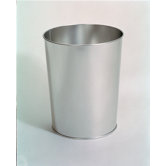 10" Waste Paper Bin in Silver