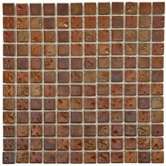 Arcadia 12" x 12" Porcelain Mosaic in Tetsu Ore