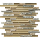 Sierra 11-3/4" x 11-3/4" Glass and Stone Piano Mosaic in Suffolk