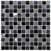 Chroma 11-1/2" x 11-1/2" Square Glass and Stone Mosaic Wall Tile in  Ligoria