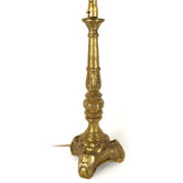 Mensa Lampstand in Antique Gold finish