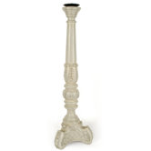 Mensa Large Candlestick in Antique White finish