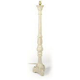 Mensa Lampstand in Antique White finish