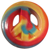 Girly Chic Tie Dye Wall Peace Sign