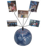 Girly Chic Tie Dye Peace Sign Table Photo Bubble