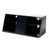 121 x 40cm TV-Schrank "Premier Range" in Schwarz hochglanz