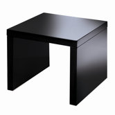 Beistelltisch in Schwarz hochglanz