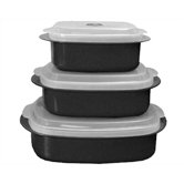 Calypso Basics Microwave Steamer Set in Black