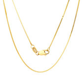 14K Gold Box Chain Necklace