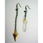 Rachel Paula Quartz and Arrowhead Earrings