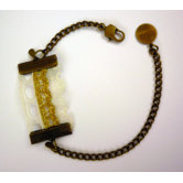 Rachel Paula Gold and White Lace Bracelet