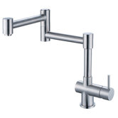 Single Handle Deck Mount Retractable Kitchen Faucet