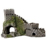 Design Elements Great Wall of China Aquarium Ornament