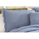 French Tile Standard Sham in Dusty Blue