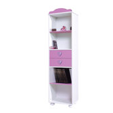 B&uuml;cherregal "Daisy" in Wei&szlig; / Pink gl&auml;nzend