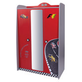 Kleiderschrank 3-t&uuml;rig "Turbo New Special" in Rot