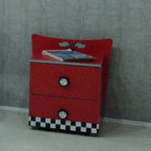 Nachtkonsole "Turbo red"