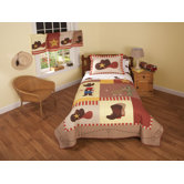 Cowboy Full / Queen Quilt with 2 Shams