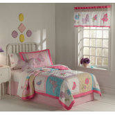 Flurry of Butterflies Quilt with Pillow Sham, Sheet Set, and Dust Ruffle