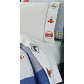 Trucks at Work Twin 200 Thread Count Sheet Set, Pillow, Dust Ruffle, and Valance