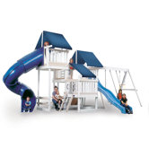 Congo Monkey Playsystem #4 with Swing Beam in White / Sand