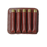 Five Round Leather Ammo Wallet