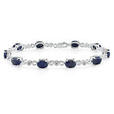 Round Cut Sapphire Bracelet