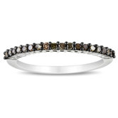 White Gold Round Cut Diamond Anniversary Ring