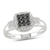 White Gold Round Cut Diamond Fashion Ring