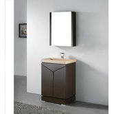 Savona 24" Bathroom Vanity Set in Walnut