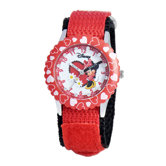 Girl's Glitz Minnie Mouse Time Teacher Watch
